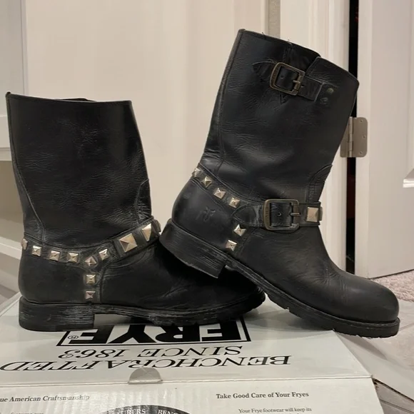 Frye Shoes Frye Rogan Engineer Stud Boot Poshmark